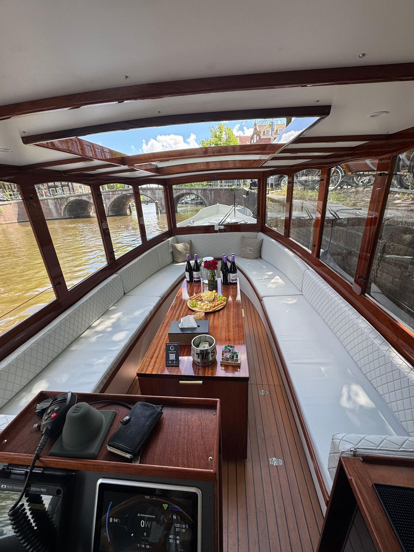 Sloep bootkussens met diamond stitch ruitmotief op maat, grijze kleur